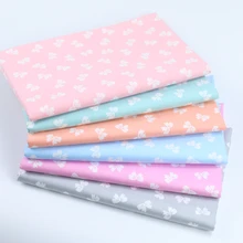 Серия с бабочкой, хлопок, саржевая ткань для рукоделия, шитья, стежка, модное платье, материал для детей и кукол