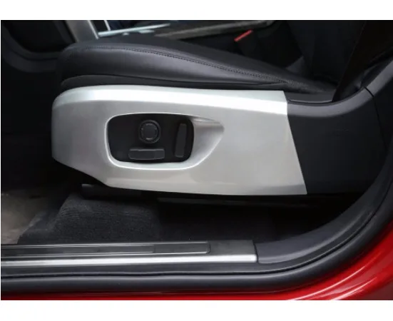 

2Pcs ABS Chrome Car Seat Side Cover Frame Trim For Land Rover Discovery Sport 2015-2017 Car Accessories