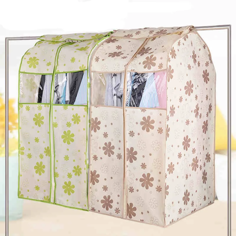 Breathable Non Woven Cloth Wardrobe Storage Bag Clothes Garment Suit