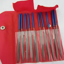 10 шт./партия, 5*180 золото полукруглая ручка файл, Алмазный игольчатый напильник набор, гравировка установка ювелирных изделий файлы, ювелирные инструменты