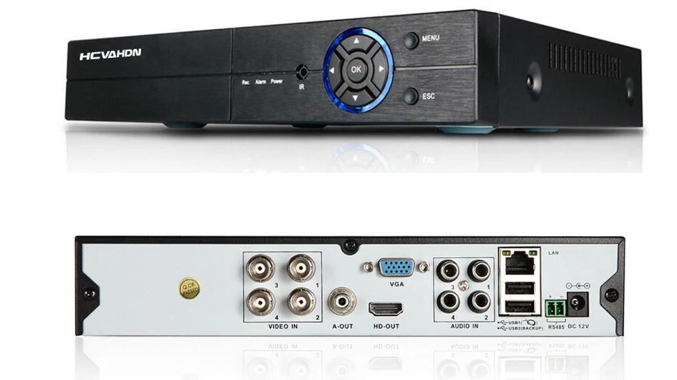 Top HCVAHDN 5.0MP 4CH Security Camera System CCTV Surveillance Kit 40m Night Vision Camera HDMI P2P  DVR 5MP Video Output Kits 6