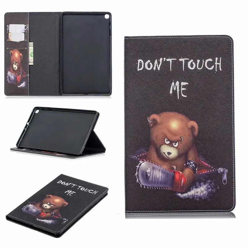 Folio Funda для Samsung Galaxy Tab SM-T510 SM-T515 T510 T515 Funda smart Tab A 10," чехол для планшета Funda - Цвет: 16