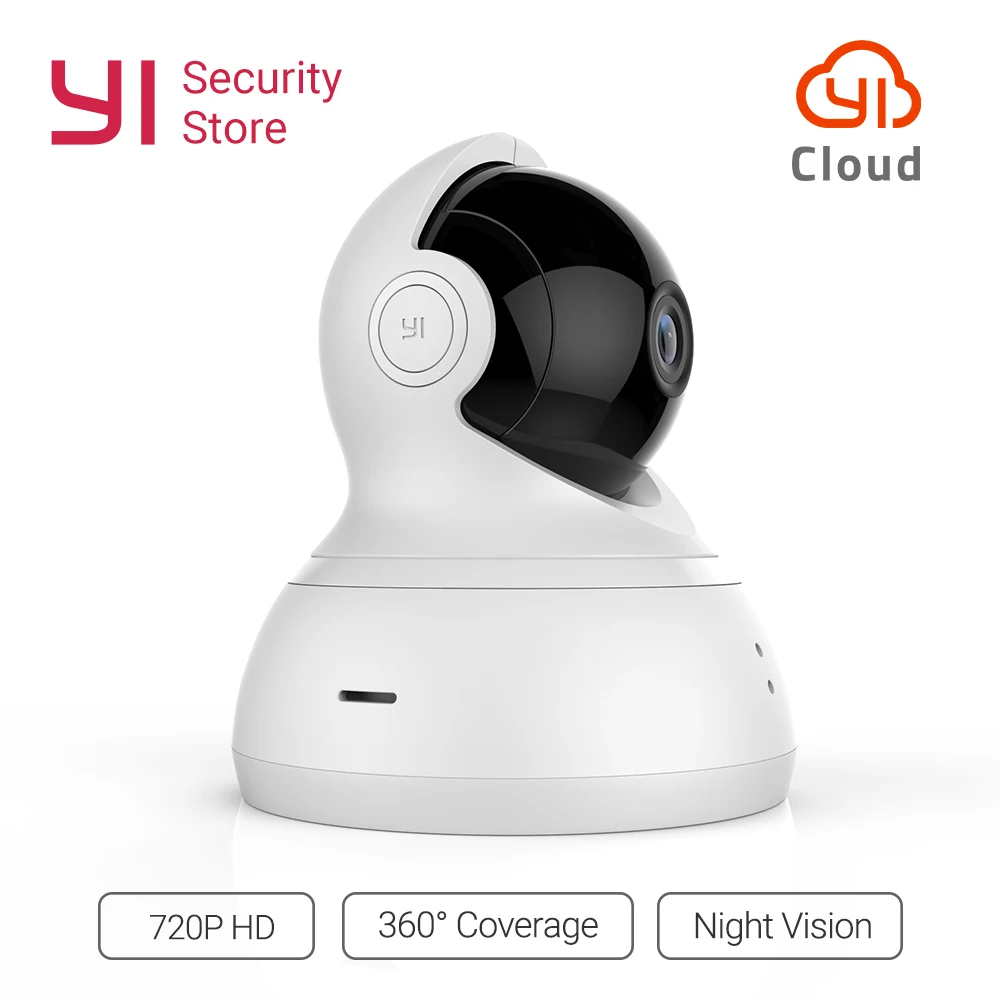 

YI Dome 720P Camera Home Cam WIFI 360Degree Night Vision Pan/Tilt/Zoom Wireless IP Security Surveillance System YI Cloud Global