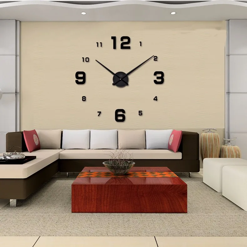 muhsein большие настенные часы DIY акриловые зеркальные цифровые часы 3D настенные часы персонализированные цифровые настенные часы