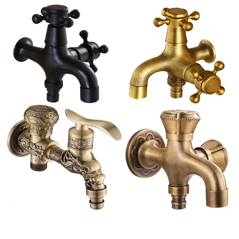 4 Styles Brass G1/2" Angle Water Valve Washing Machine Faucet Tap