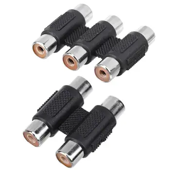 

RCA Female to RCA Female Connector AV Cable Plug Jack Adapter for audio signals to microphone for audio mixer