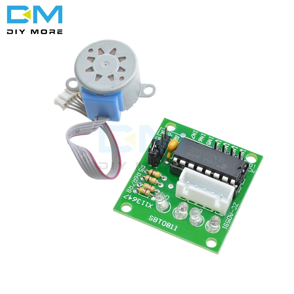 

28BYJ-48-5V 4-phase 5 Wire Stepper Motor Gear Motor + ULN2003 Driver Drive Board for Arduino AVR SMD 5V 12V