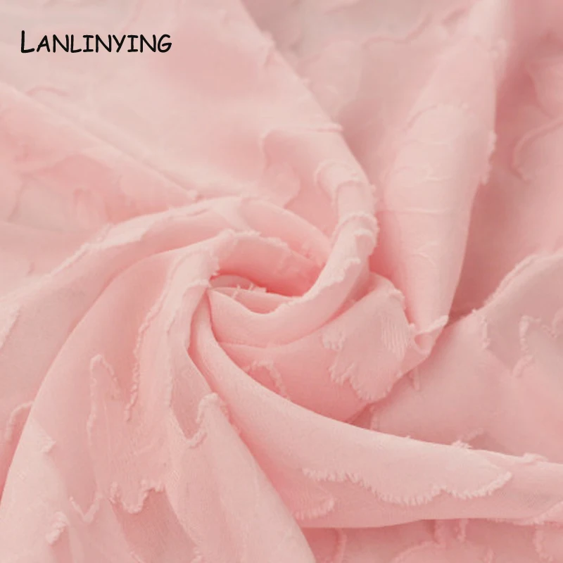 Стиль элегантный шелковистый сгоревший жаккард с цветами шифон тканевые с принтом шифон марлевой материал летнее платье Материал аксессуары D603