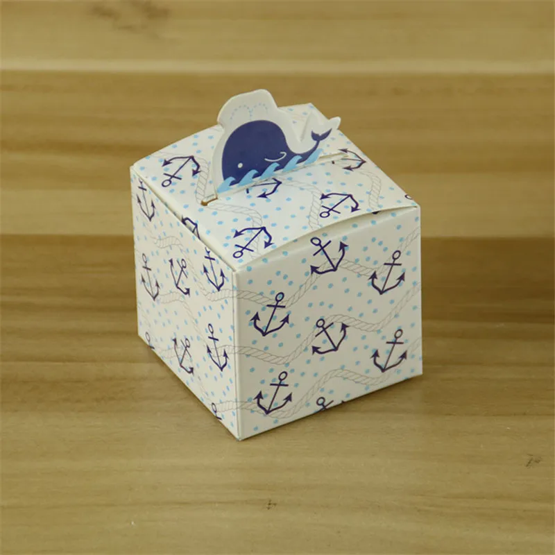 10 шт. Дельфин ниппель драже Подарочная коробка для свадьбы или «нулевого дня рождения» картонная коробка для конфет шоколада упаковочная коробка для торта картона, свадебные декорации