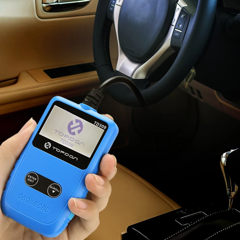 TOPDON OBD2 сканер TD309 автомобильный код для считывания кодов для DTCs, светильник для проверки двигателя, стоп-рамка, автомобильный диагностический инструмент