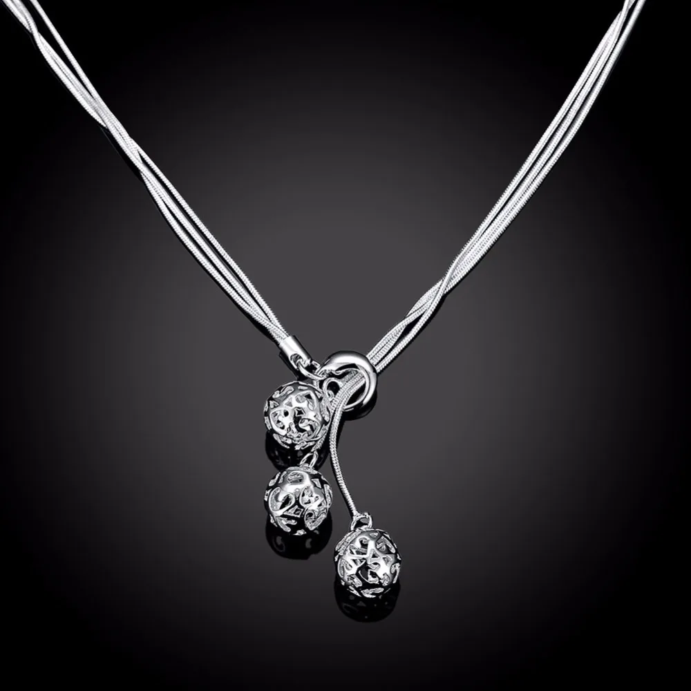 Buy Classic Silver Color Pierced Stereoscopic Balls