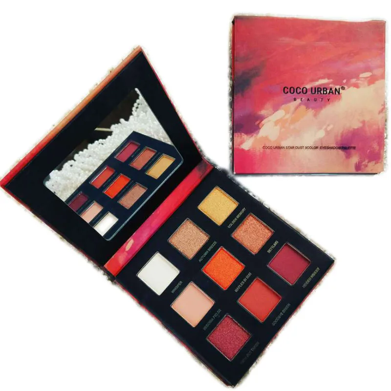 Explosion Models 9 Color Matte Low Light Eyeshadow Palette Earth Tone Nude Makeup Flash Pigment Smoked Shadow Powder Waterproof |