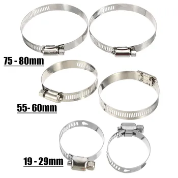 

10pcs 19-29mm/60mm/75-80mm Car Heater Ducting Pipe Fastener Clips Diesel Parking Heater Hose Line Clamps