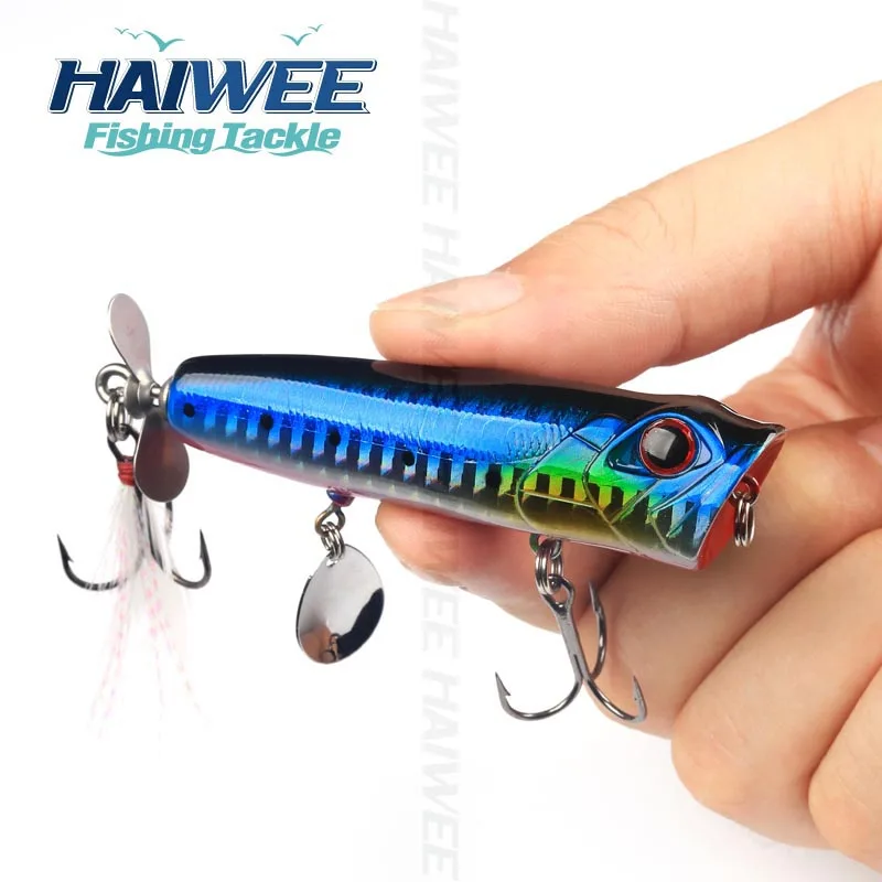 topwater hard fishing lure floating pencil spinner bait whopper
