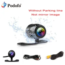 Podofo Veículo Câmera HD CCD Câmera de Visão Traseira Do Carro Retrovisor Monitor de Estacionamento Amplo Grau Auto Universal Noite Câmera Traseira Visão