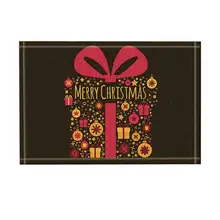 Рождественский Декор танцевальные маски и коврик для ванной Противоскользящий коврик для пола входные двери коврик