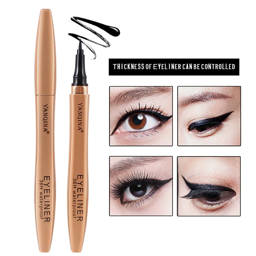 2019 New Waterproof Beauty Makeup Eyeliner Black Liquid Tools for Eyeshadow |