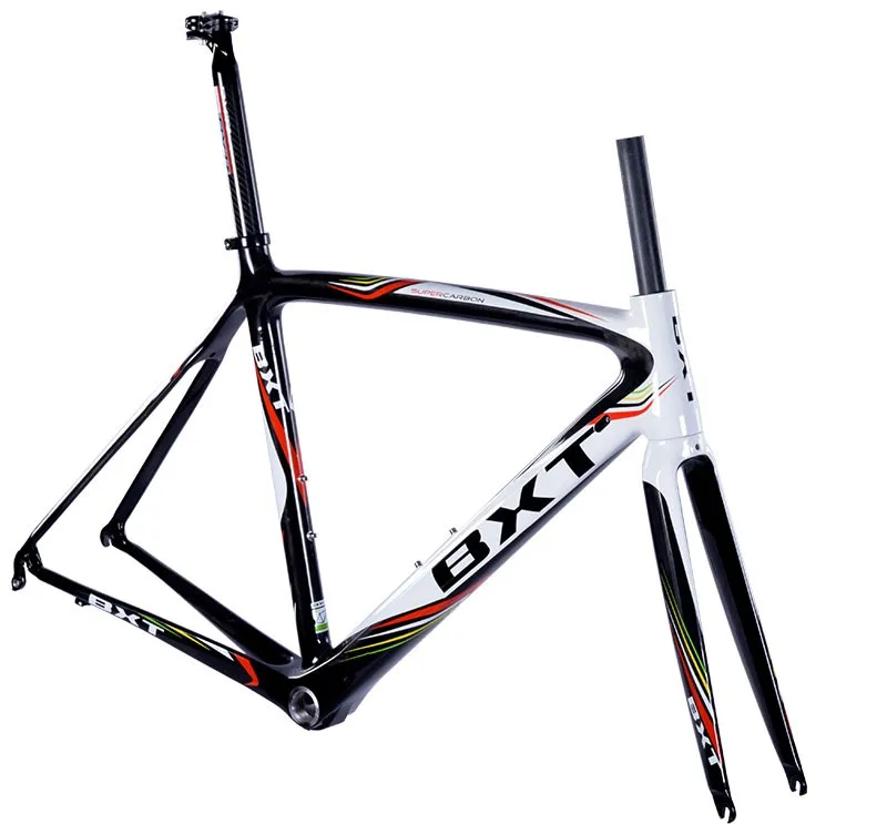 Perfect BXT T800 Super light Cheap 2017 Di2&mechanical 2017 carbon fiber bike frame bicycle frameset 50 53 55cm aero carbon road frame 25