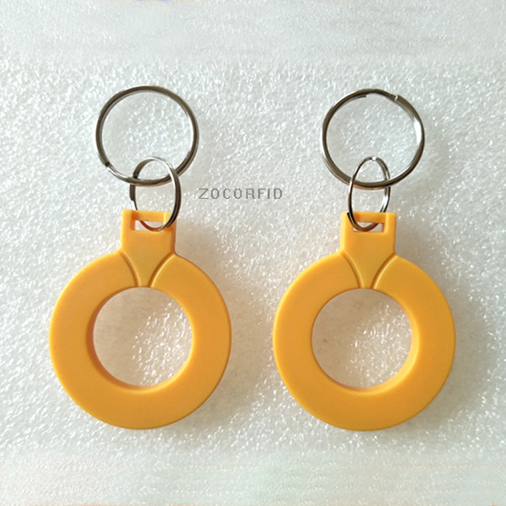 100 шт. 0# RFID IC записываемых брелоков I3.56 МГц, брелки для ключей, NFC ключевые теги ISO14443A мультичастотный Классический 1 k Токен метка для умная система контроля доступа