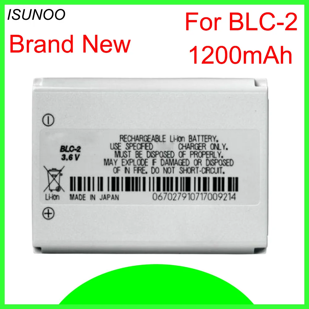 ISUNOO BLC-2 Батарея для Nokia 3310 3330 3410 3510 5510 3530 3335 3686 3685 3589 3315 3350 3510 6650 6800 3550 BLC2 1200 мА-ч