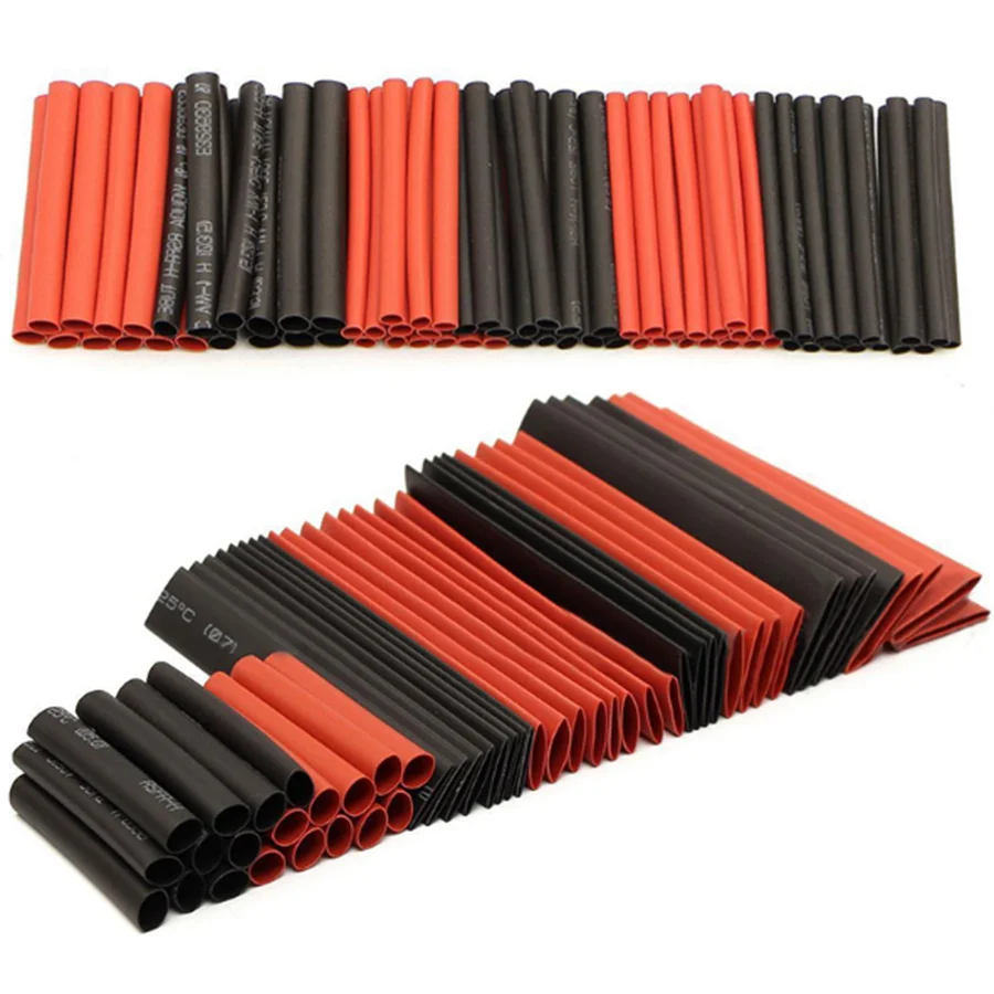 

Hot sale 127pcs/set 2:1 Polyolefin Heat Shrink Tubing Tube Sleeving Wrap Wire Kit