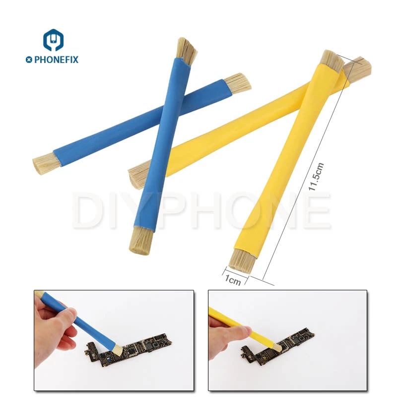 

PHONEFIX ESD Safe Cleaning Brush Double Head Anti-Static Dust Brush for Mobile Phone Tablet PCB BGA Repair Soldering Hand Tool