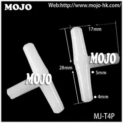 Бесплатная доставка! (10 шт./лот) MJ-T4P Тройник для труб 4 мм три пути трубы совместного