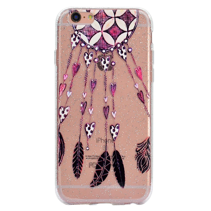 cute cartoon glitter silicone case iphone 5 6 s 7 plus (9)