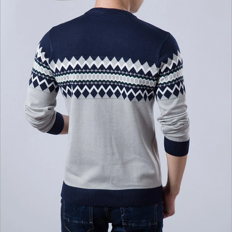 Vêtements jaune Manches Nouveaux Mince rouge Casual Manteau Chandail Modèles À Pull Mode Col De Chandails Dark vert Automne Hommes Rond Longues Blue ZxB1qppw