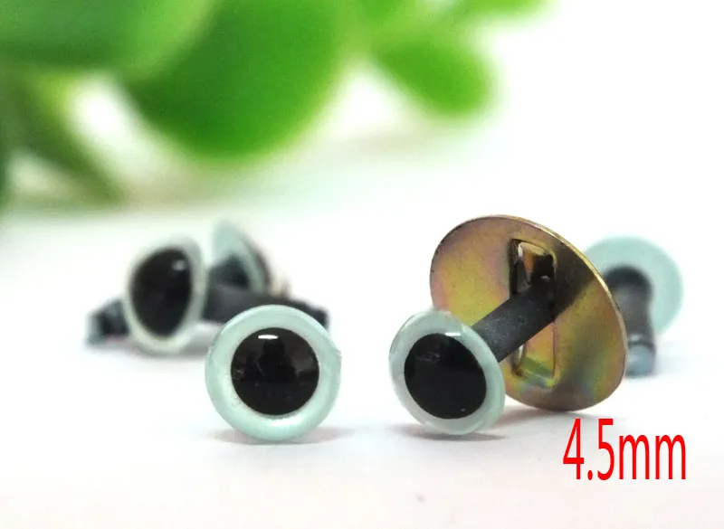 free shipping!!! 60pcs x 4.5mm silver gray color High brightness safety doll eyes