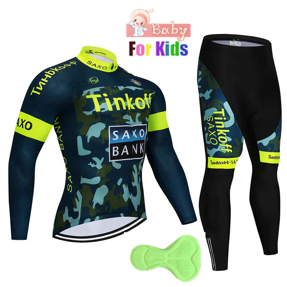Профессиональная одежда для велоспорта, дышащая детская футболка с длинными рукавами, комплект дышащей спортивной одежды для детей, одежда для велоспорта - Цвет: 7