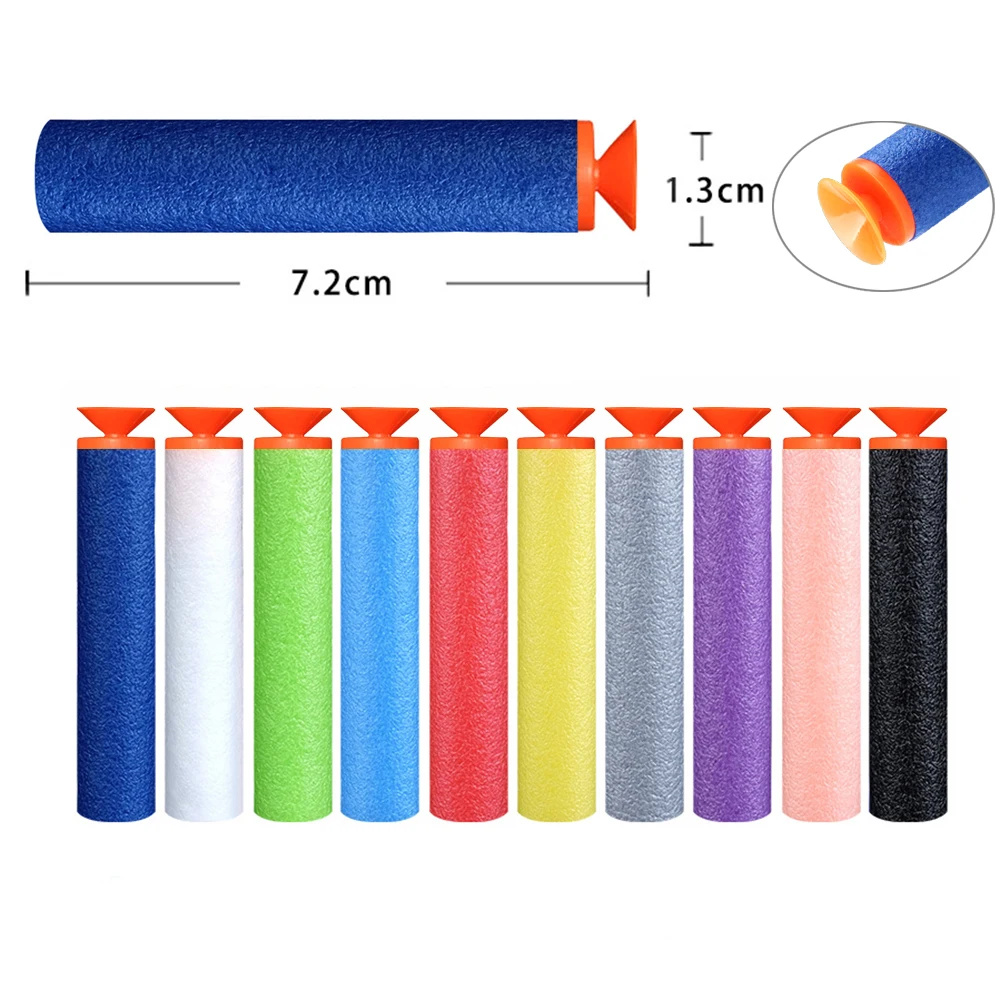 20PCS 7.2*1.3CM Sucker Bullets FOR NERF Bullets Nerf Magazine Refill Darts Toy Gun Foam EVA Suck Up Bullets Boy Gun 20PCS 7.2*1.3CM Sucker Bullets FOR NERF Bullets Nerf Magazine Refill Darts Toy Gun Foam EVA Suck Up Bullets Boy Gun