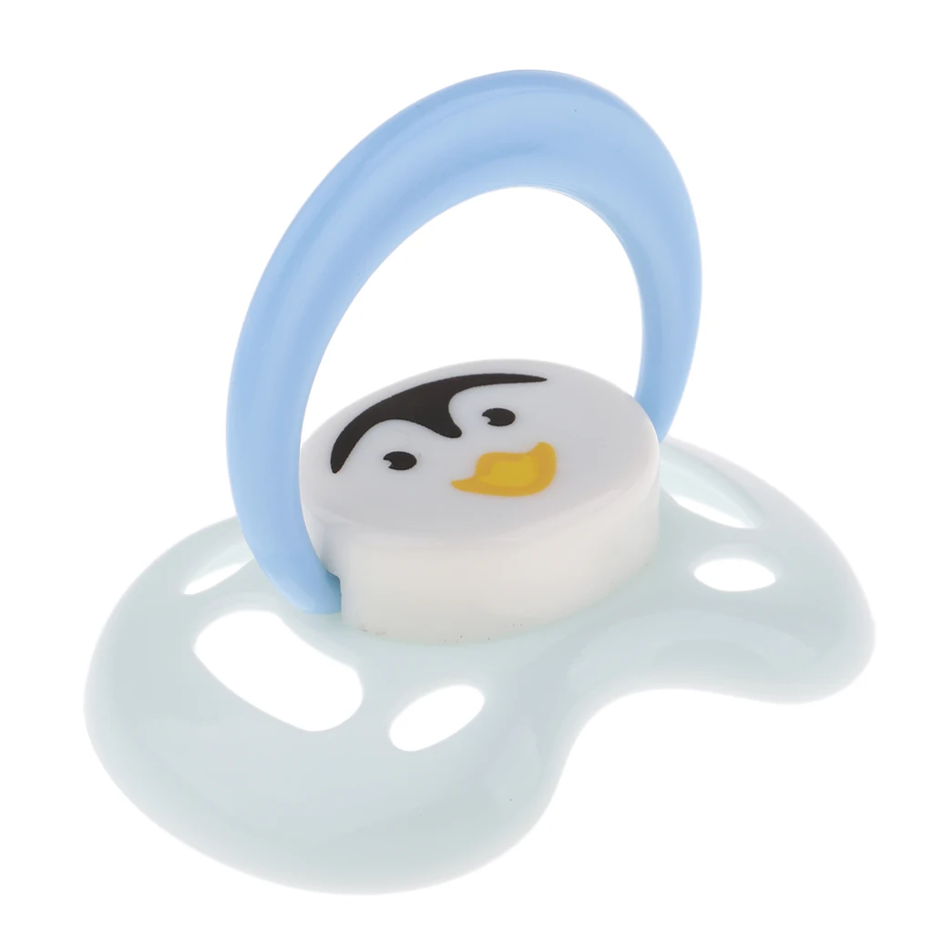 Cute Cartoon Dummy Pacifier & Magnet Set Baby Doll Supplies for Reborn Newborn Doll White #2