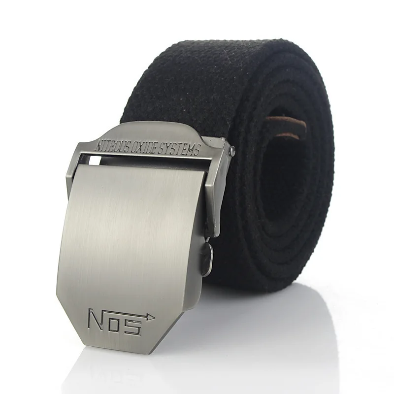 

Hot male tactical belt Top quality 4 mm thick 3.8 cm wide canvas belt For men NO5 Automatic buckle Man extended 160 cm belts