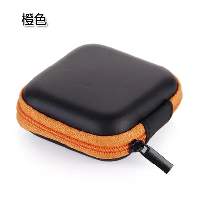 Mobile phone charger data line package mini portable anti pressure square headset box Udisk USB Memory card pack family Travel