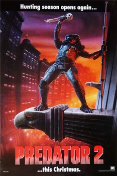 

Stylish Retro Canvas Poster Custom Predators2 Classic Movie Photo Wallpapers Nice Wall Sticker Free Shipping PN-129