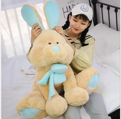 

WYZHY Plush toy long-eared rabbit doll sofa bedroom decoration to send friends and children gifts 80CM