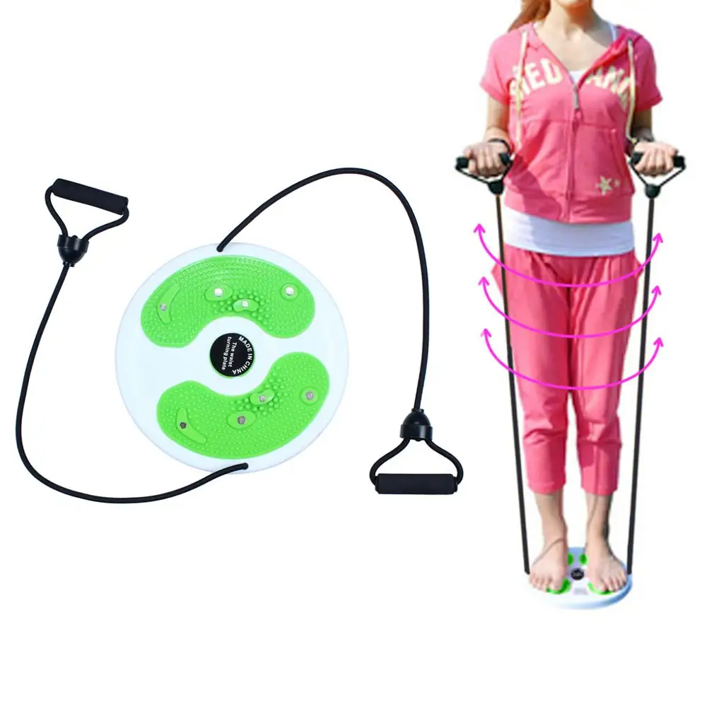 Fitness Slim Waist Twister Disc Exercise Board Gym Lose Weight Figure Trimmer with Pull Rope (7)