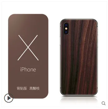 

Natural solid Wooden Phone Case for iphone x insert 360 degrees apouch against scratch-fingerprint for iphone X case
