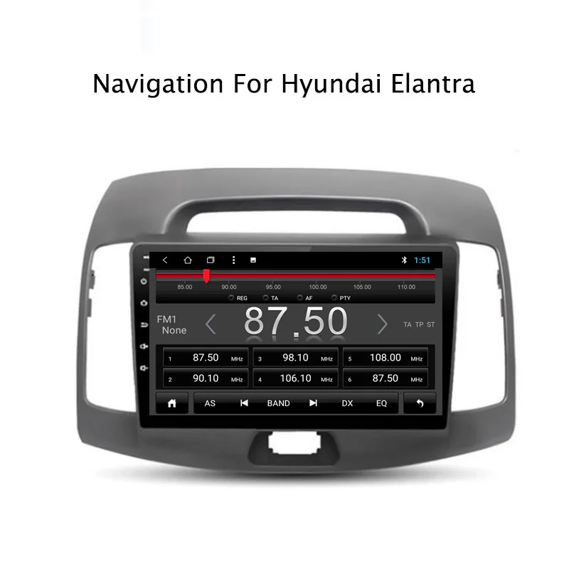 Perfect NAVITOPIA 9inch 2G RAM 32G ROM Android 8.1 Car DVD Multimedia GPS Navigation for Hyundai Elantra 2008 2009 2010 1
