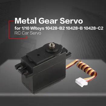 

Metal Gear Servo 4.8-6V for 1/10 Wltoys 10428-B2 10428-B 10428-C2 RC Car Truck Model Steering Part Accessories