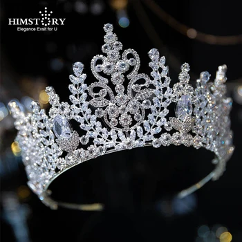 

News Rhinestone Zircon Tiara Silver Gold Crown Fashion Headpieces Royal Bridal Wedding Dressing Accessory Women Hair Jewelry