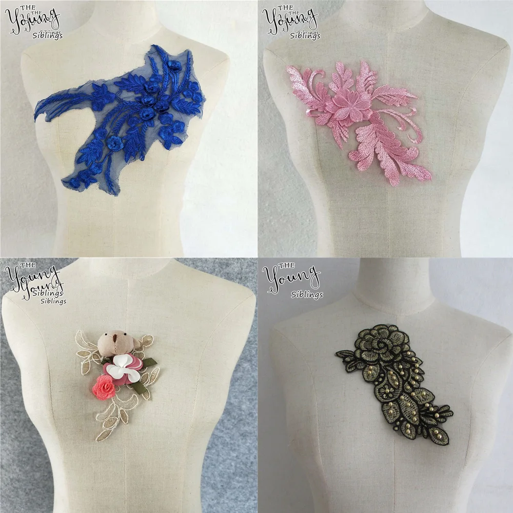 

Embroidery Lace Collar Venise Fashion style Sewing Applique Fabric Trim DIY Neckline Clothing Accessories Supplies 1 pcs sell
