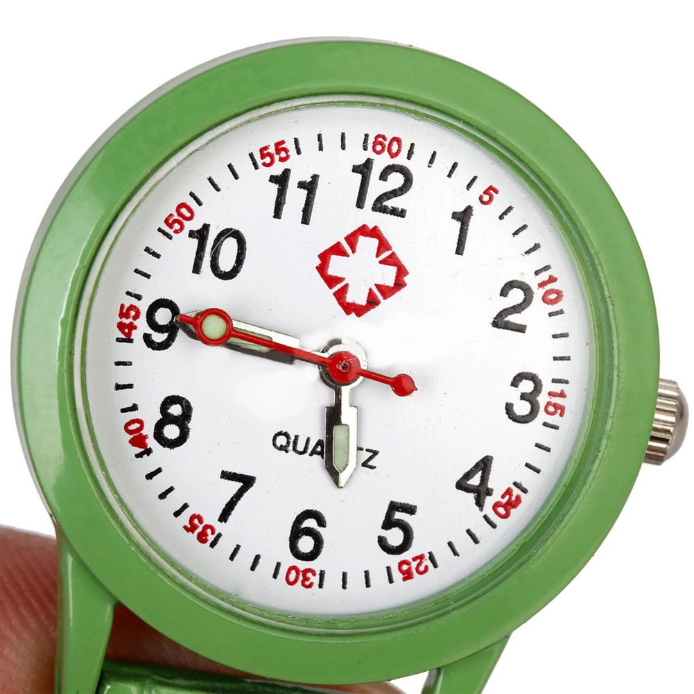 2018 Popular Brand Luxury Stylish Metal Clip on Pocket Quartz Analog Brooch Medical Nurse Fob Watch 4