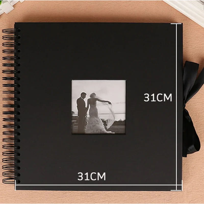 

Black Photo Album DIY Scrapbook Valentines Day Gifts Wedding Book Craft Anniversary Travel Memory Scrapbooking Lover Wedding
