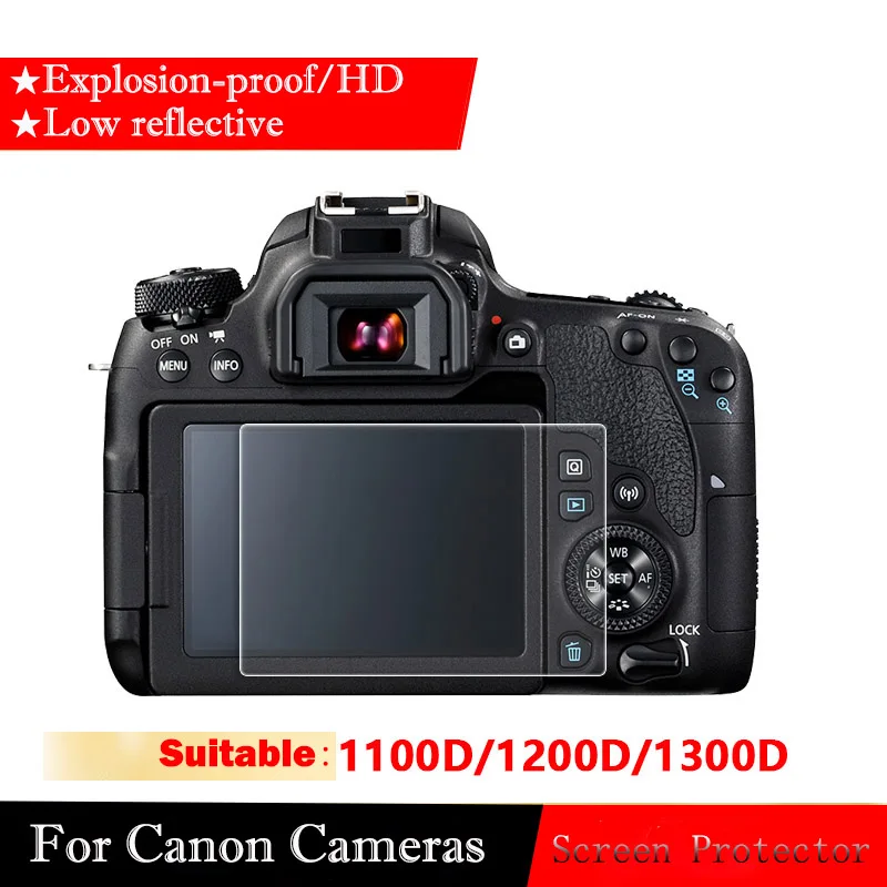 Tempered Glass Screen Protector For Canon Eos 1200d 1300d 1100d Camera Film Steel Film Slr