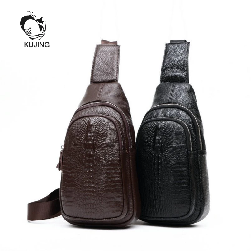 

KUJING Men's Bag High-quality Leather Men's Shoulder Messenger Bag Hot Business Men Bag Cheap Luxury Leather Men's Casual Bag