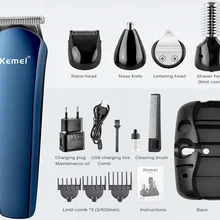 100-240 В 5 в 1 моющаяся Бритва для мужчин, набор роторного электробритва, Мужская перезаряжаемая usb электрическая бритва для бороды, бритва для носа
