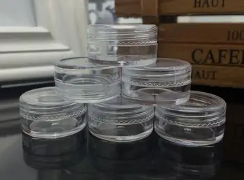 

5000 pcs New Arrive Cosmetic Empty Jar Pot Eyeshadow Makeup Face Cream Container Bottle Capacity 5g jk17