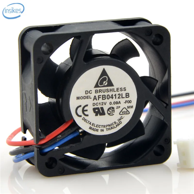 

Delta AFB0412LB Ultra Quiet Double Ball Cooling Fan DC 12V 0.09A 4000RPM 40*40*15mm 3 Wires